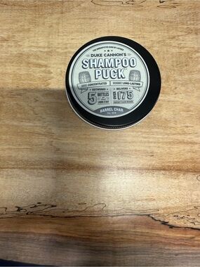 Duke Cannon Barrel Char Shampoo Puck - Black